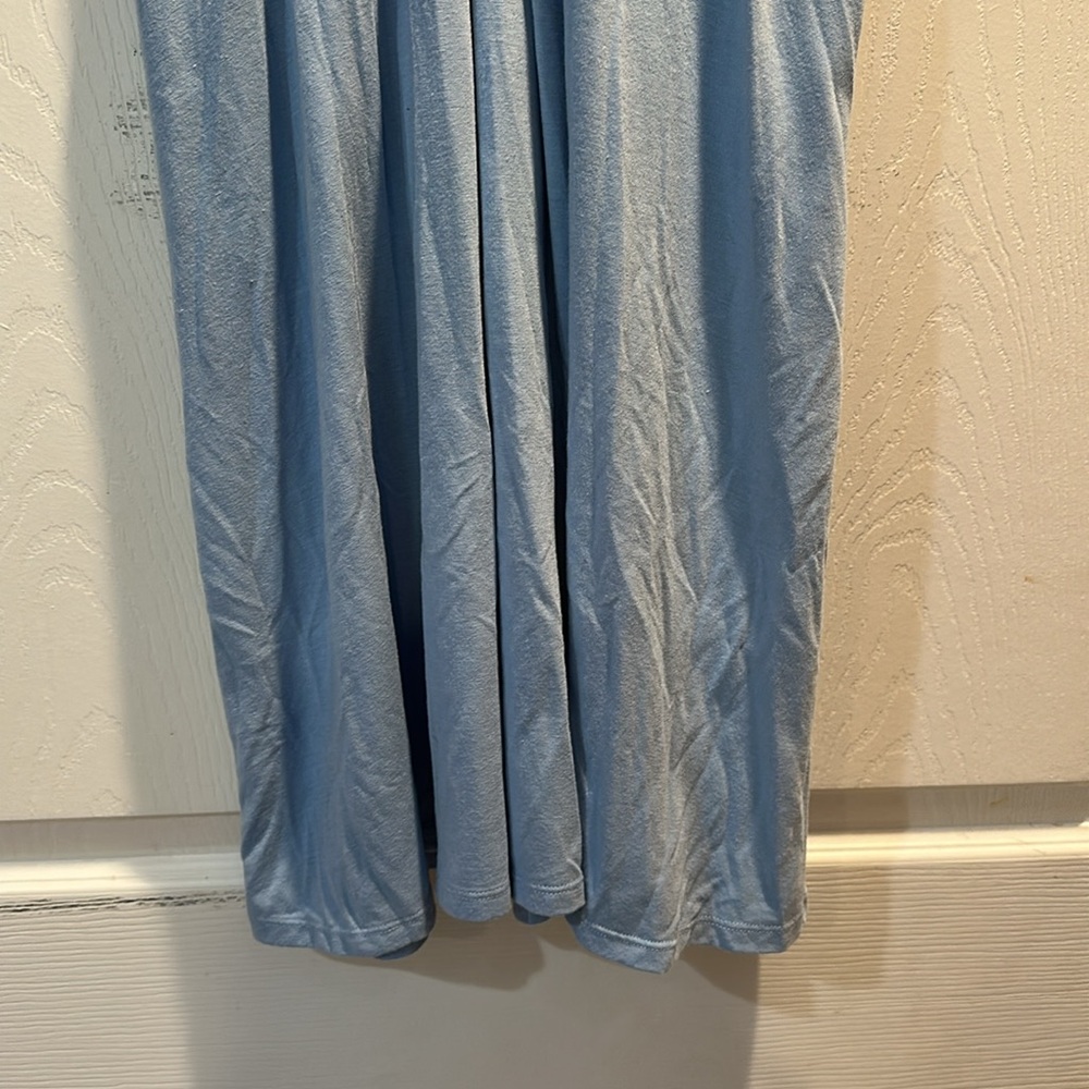 Blue Ruffled Mini Dress - Picture 4 of 7